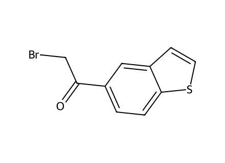 1-(1-Benzothiophen-5-yl)-2-bromo-1-ethanone molecular structure