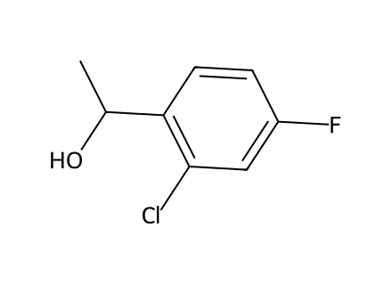 1-(2-Chloro-4-fluorophenyl)ethanol molecular structure