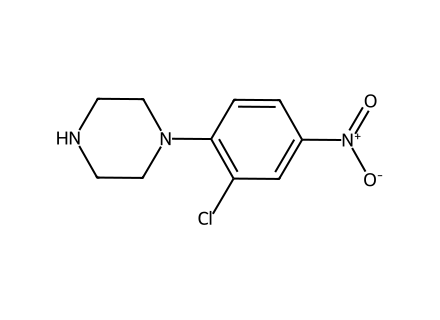 1-(2-Chloro-4-nitrophenyl)piperazine molecular structure