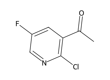1-(2-Chloro-5-fluoropyridin-3-yl)ethanone molecular structure