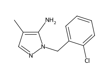 1-(2-Chlorobenzyl)-4-methyl-1H-pyrazol-5-amine molecular structure