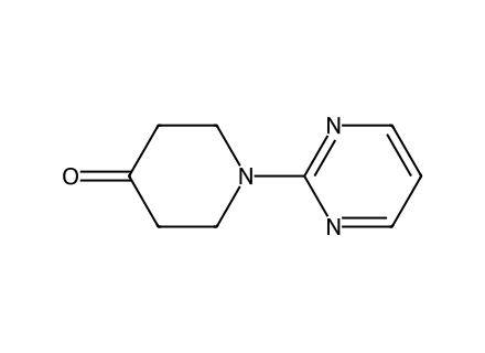 1-2-pyrimidinyl-tetrahydro-4-1h-pyridinone molecular structure
