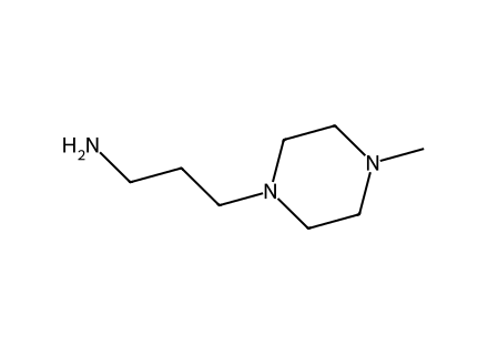 1-3-aminopropyl-4-methylpiperazine molecular structure