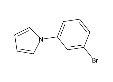 1-3-bromophenyl-1h-pyrrole molecular structure