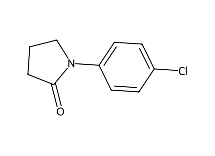 1-(4-Chlorophenyl)-2-Pyrrolidinone molecular structure