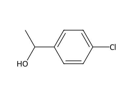 (+/-)-1-(4-Chlorophenyl)Ethanol molecular structure