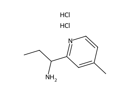 [1-(4-Methylpyridin-2-yl)propyl]amine dihydrochloride molecular structure