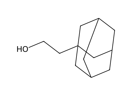 1-Adamantaneethanol molecular structure