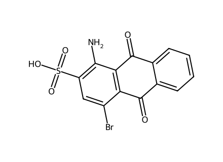 1-Amino-4-bromoanthraquinone-2-sulfonic acid molecular structure