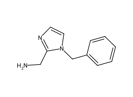1-benzyl-1h-imidazol-2-yl-methylamine molecular structure