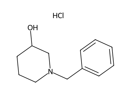 1-Benzyl-3-piperidinol hydrochloride molecular structure
