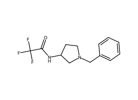 1-Benzyl-3-(trifluoroacetamido)pyrrolidine molecular structure