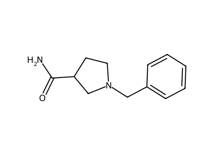 1-Benzyl-pyrrolidine-3-carboxylic acid amide molecular structure