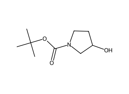 1-Boc-3-Pyrrolidinol molecular structure