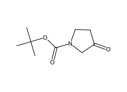 1-Boc-3-pyrrolidinone molecular structure