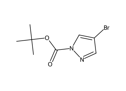 1-Boc-4-Bromopyrazole molecular structure