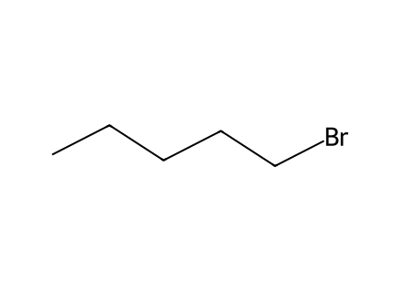 1-Bromopentane molecular structure
