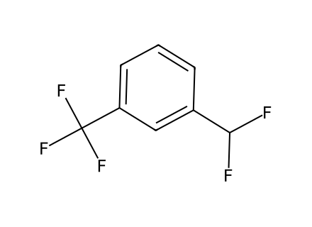 1-(Difluoromethyl)-3-(trifluoromethyl)benzene molecular structure
