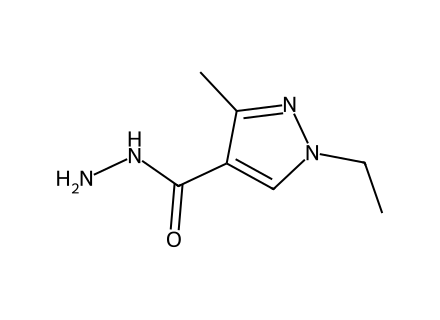 1-Ethyl-3-methyl-1H-pyrazole-4-carbohydrazide molecular structure