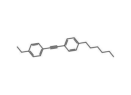 1-ethyl-4-4-n-hexylphenyl-ethynyl-benzene-99 molecular structure