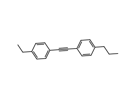 1-ethyl-4-4-n-propylphenyl-ethynyl-benzene-99 molecular structure