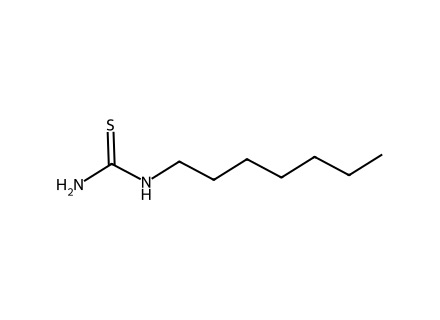 1-heptyl-2-thiourea molecular structure