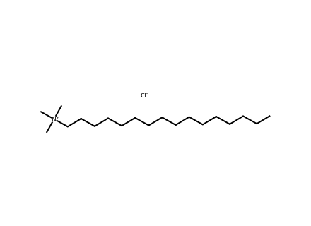 (1-Hexadecyl)trimethylammonium chloride molecular structure