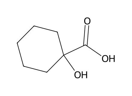 1-Hydroxycyclohexanecarboxylic acid molecular structure