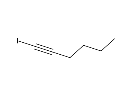1-Iodo-1-Hexyne molecular structure