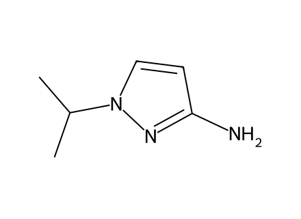 1-isopropyl-1h-pyrazol-3-ylamine molecular structure