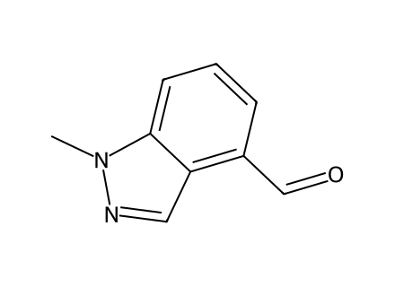 1-Methyl-1H-indazole-4-carboxaldehyde molecular structure