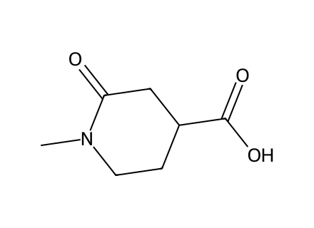 1-Methyl-2-oxopiperidine-4-carboxylic acid molecular structure