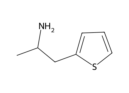 1-methyl-2-thiophen-2-yl-ethylamine molecular structure