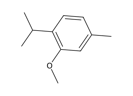 1-Methyl-3-Methoxy-4-ISOpropylbenzene, 9 molecular structure