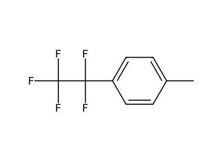 1-Methyl-4-(pentafluoroethyl)benzene structural formula