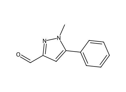 1-Methyl-5-phenyl-1H-pyrazole-3-carbaldehyde molecular structure
