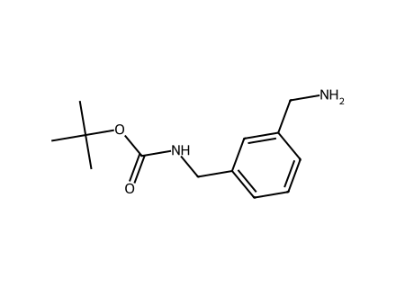 1-(N-BOC-aminomethyl)-3-(aminomethyl)benzene molecular structure