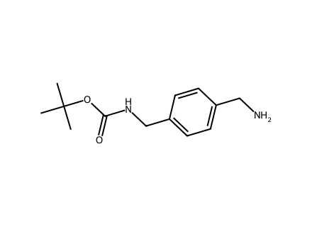 1-(N-BOC-aminomethyl)-4-(aminomethyl)benzene molecular structure