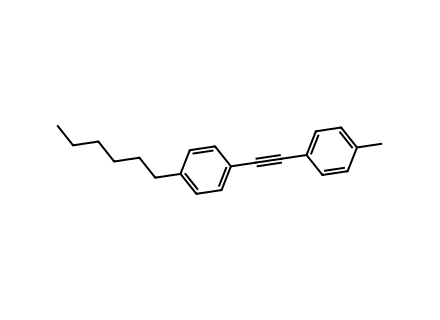 1-n-hexyl-4-p-tolyl-ethynyl-benzene-99 molecular structure