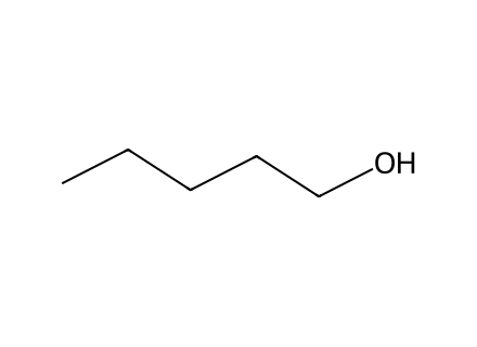 1-Pentanol molecular structure