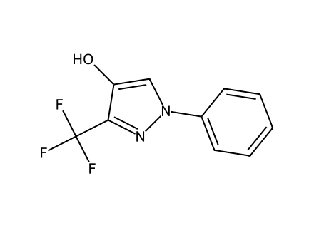 1-Phenyl-3-(trifluoromethyl)-1H-pyrazol-4-ol molecular structure