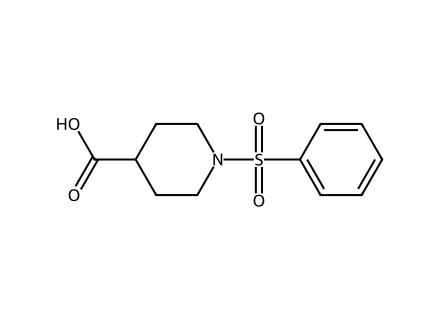 1-(Phenylsulfonyl)-4-piperidinecarboxylic acid molecular structure