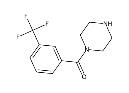 1-Piperazinyl[3-(trifluoromethyl)phenyl]methanone molecular structure