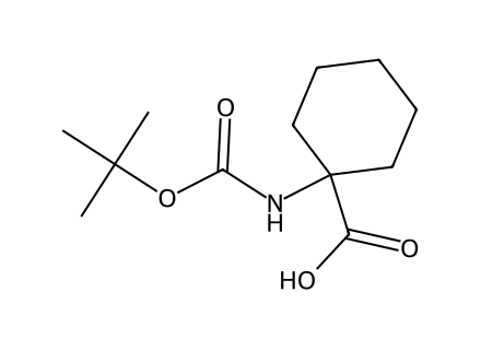 1-[(tert-Butoxycarbonyl)amino]cyclohexanecarboxylic acid molecular structure