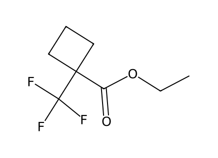 1-(Trifluoromethyl)cyclobutanecarboxylic acid ethyl ester molecular structure