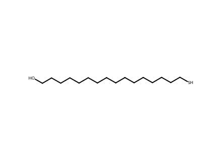 16-Mercapto-1-hexadecanol molecular structure