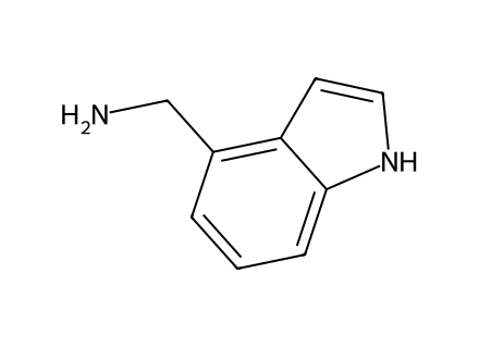 (1H-Indol-4-ylmethyl)amine molecular structure