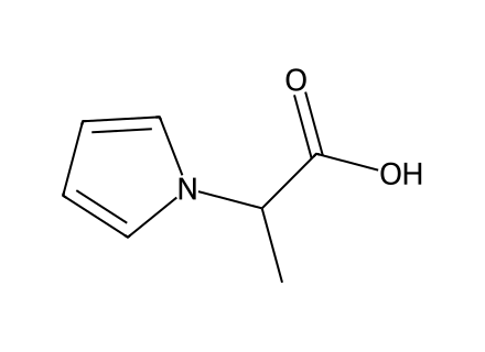 2-(1H-Pyrrol-1-yl)propanoic acid molecular structure