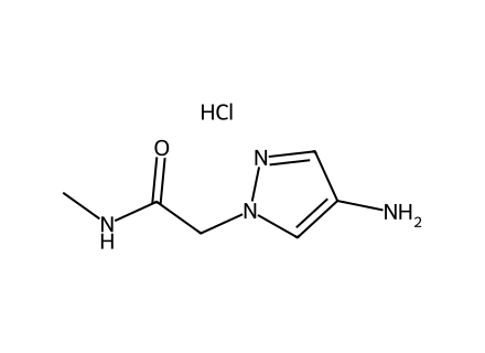 2-(4-Amino-1H-pyrazol-1-yl)-N-methylacetamide hydrochloride molecular structure