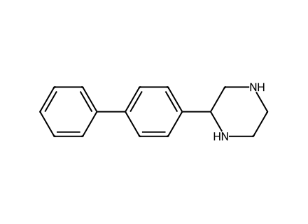2-(4-Biphenylyl)piperazine molecular structure